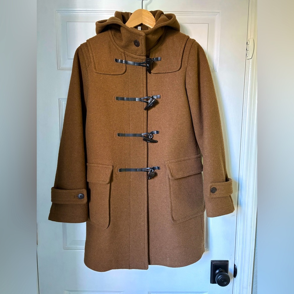 MUJI Women’s Wool Duffle Coat w/ Toggles